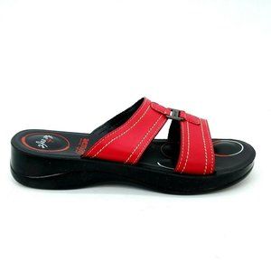 Aerosoft‎ Womens Lena Slides Sandals Red EUR 38